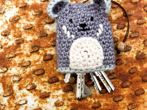 Schlüsselanhänger/Etui Koala - Häkelanleitung für Anfänger
