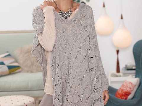 Strickanleitung Poncho Beatrice
