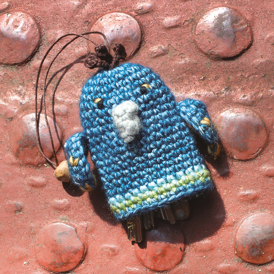 Schlüsselanhänger/Etui Pfau - Häkelanleitung für Anfänger