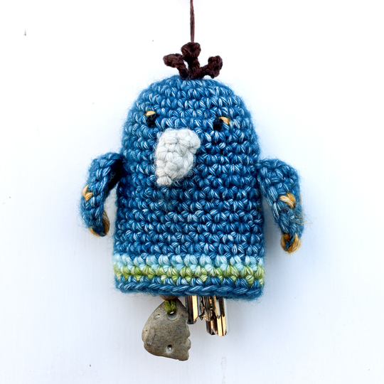 Schlüsselanhänger/Etui Pfau - Häkelanleitung für Anfänger