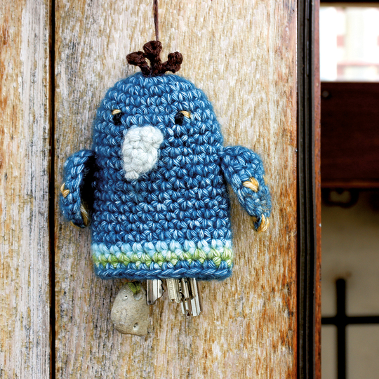 Schlüsselanhänger/Etui Pfau - Häkelanleitung für Anfänger