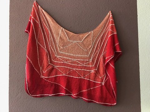 Strickanleitung Schultertuch Rosebud