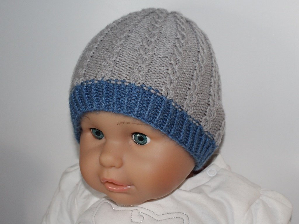 Strickanleitung Babymütze "kleine Zöpfe" ohne Hilfsnadel, ca. 3 - 10 Monate - Bild 16