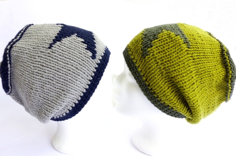 Strickanleitung, Baumwollmütze mit Stern