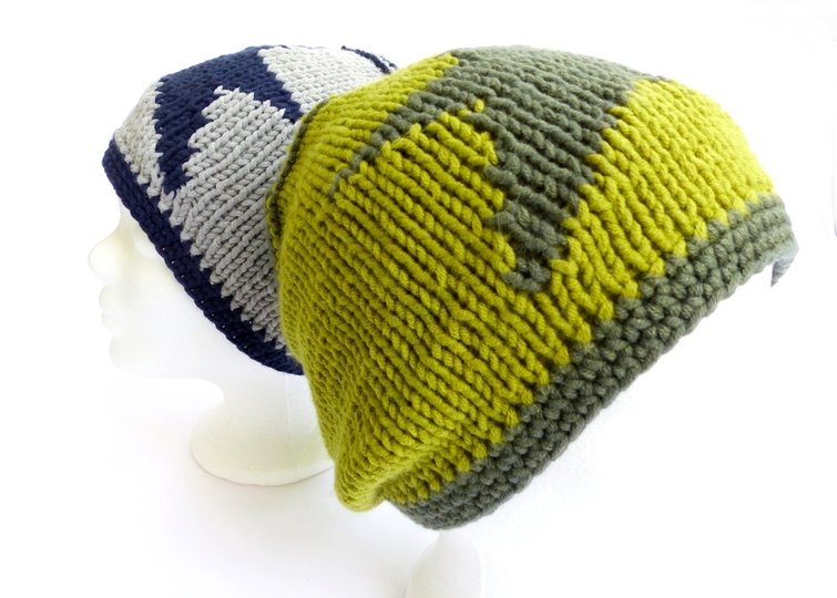 Strickanleitung, Baumwollmütze mit Stern