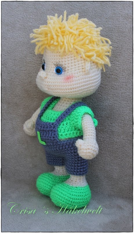 Pattern doll in overall ++ Leon ++ XL - Image 3