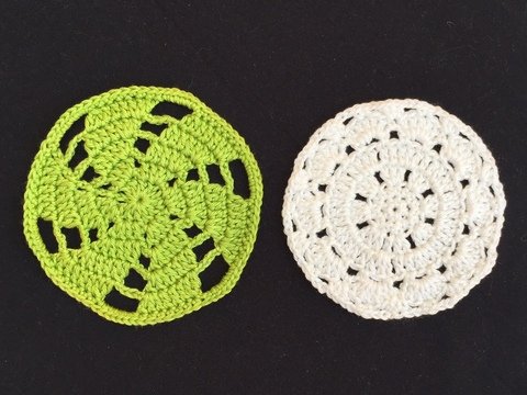 Sparset Häkelanleitung Untersetzer Retro Style 1 + 4