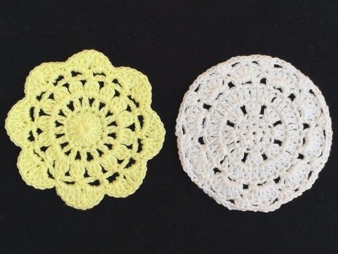 Sparset Häkelanleitung Untersetzer Retro Style 1 + 5