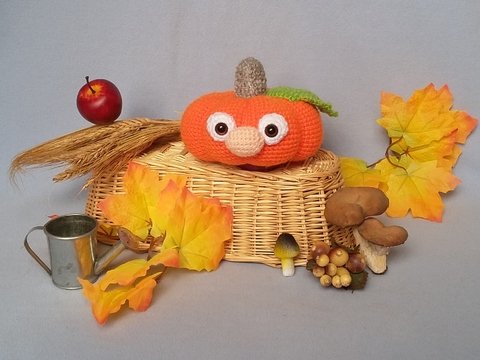 Häkelanleitung Kürbis/Herbstdeko - Kuno Kürbis