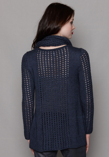 Strickanleitung Lochmuster-Pulli Sharlynn plus Loop