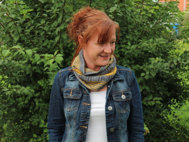 Einfache Strickanleitung für einen Schlauchschal / Cowl