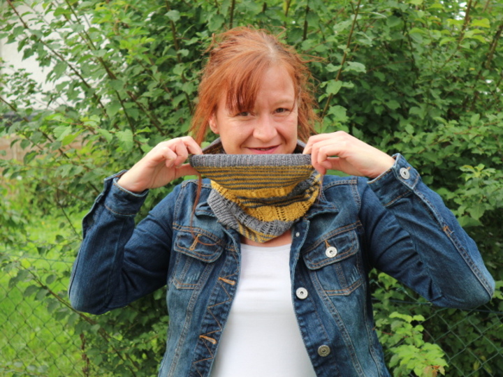 Einfache Strickanleitung für einen Schlauchschal / Cowl
