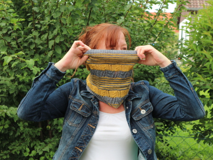 Einfache Strickanleitung für einen Schlauchschal / Cowl