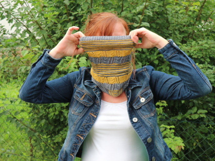 Einfache Strickanleitung für einen Schlauchschal / Cowl