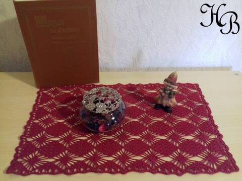 Läufer Rautenrot - Häkelanleitung