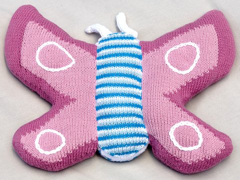 Strickanleitung Kuschelkissen "Butterfly"