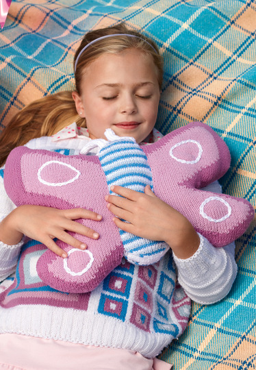 Strickanleitung Kuschelkissen "Butterfly"