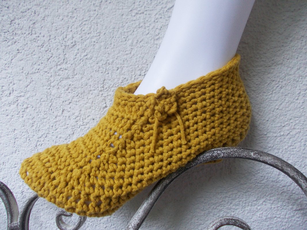 crochet pattern slippers, shoes, bed shoes, variable sizes, quick and easy to crochet, unisex - Image 6