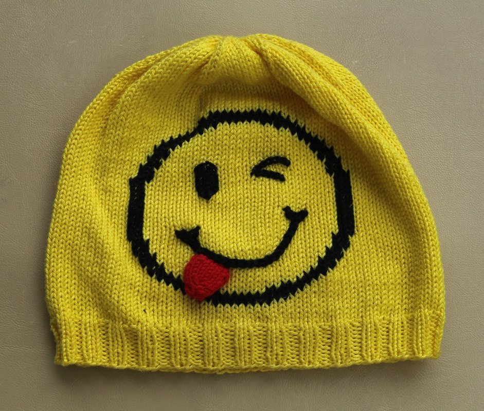 Strickanleitung für Kindermütze „smiley“ – Kopfumfang ca. 50cm (4 - 5 Jahre) - Bild 2