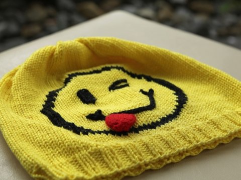 Strickanleitung für Kindermütze „smiley“ – Kopfumfang ca. 50cm (4 - 5 Jahre)