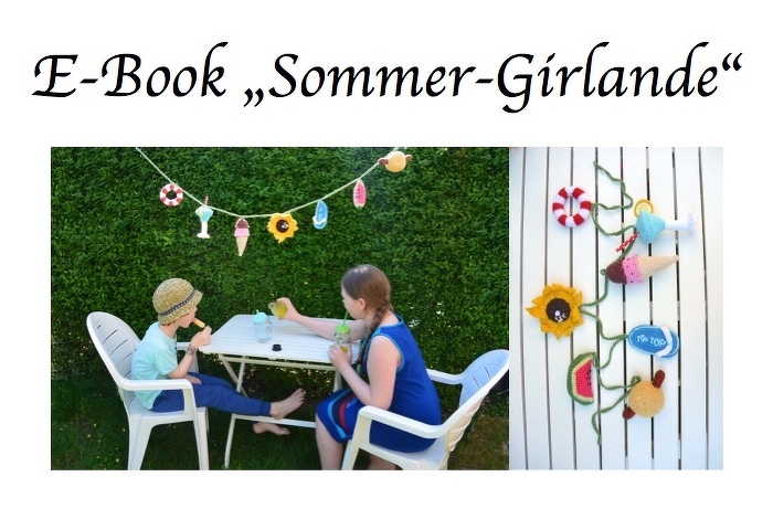 Häkelanleitung: Sommer-Girlande oder Deko (130 cm)