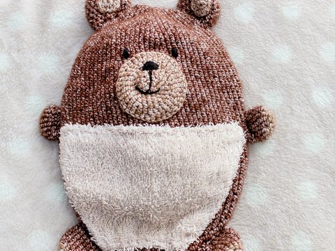 Schmusetuch Kuschel-Bob - Häkelanleitung für Anfänger