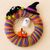 Crochet pattern Halloween wreath with figures