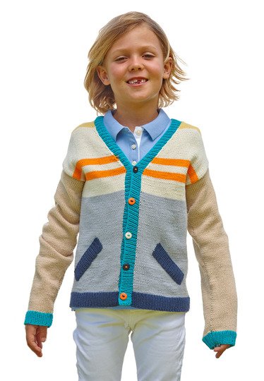 Strickanleitung Kinder-Cardigan Adrian
