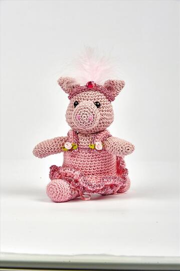Häkelanleitung Ballerina-Schweinchen