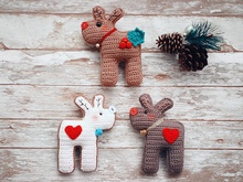 Lustige Elche, Dekoration gehäkelt