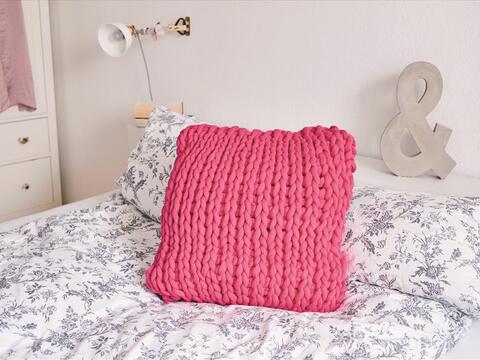 Kissen im tunesischen Strickstich häkeln