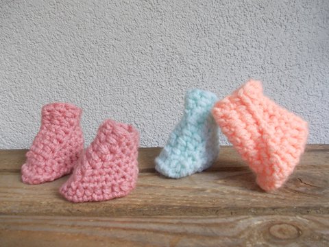 Häkelanleitung Baby-Boots, Baby-Schuhe, Stiefelchen für Säuglinge/Neugborene, für 7 cm - 10 /11 cm Sohlenlänge