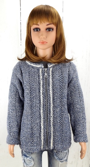 Strickanleitung Kinderjacke "Country - Style", Gr. 98/104