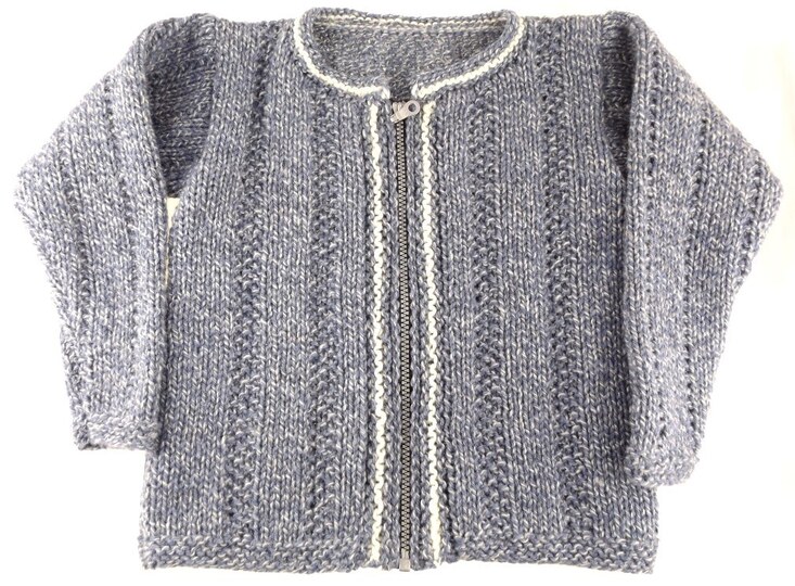 Strickanleitung Kinderjacke "Country - Style", Gr. 98/104