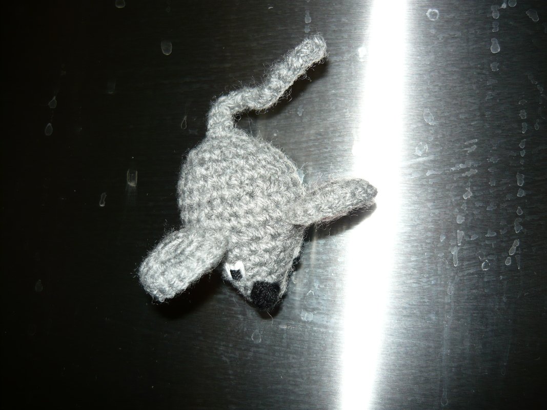 Häkelanleitung Maus Magnet