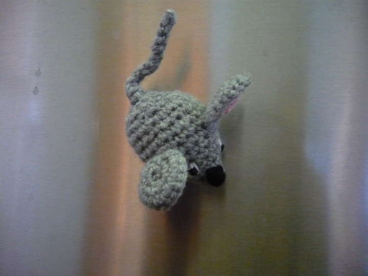 Häkelanleitung Maus Magnet