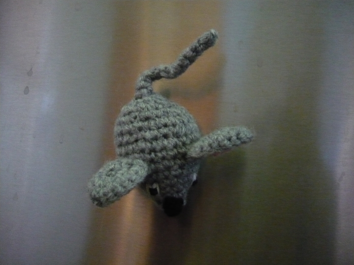 Häkelanleitung Maus Magnet