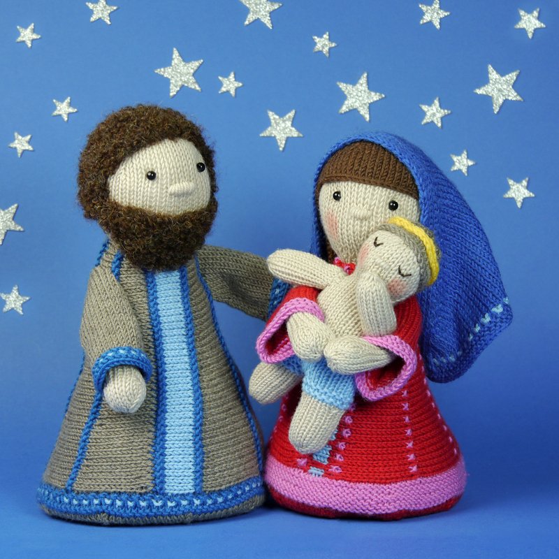 Holy Family / Nativity Set / knitting pattern - Image 3