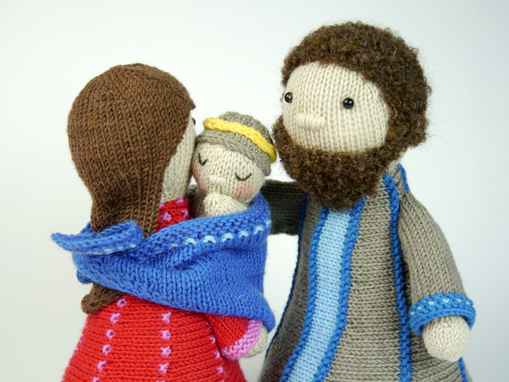 Krippe / Heilige Familie / Strickanleitung