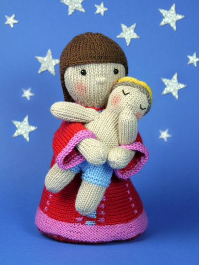Krippe / Heilige Familie / Strickanleitung