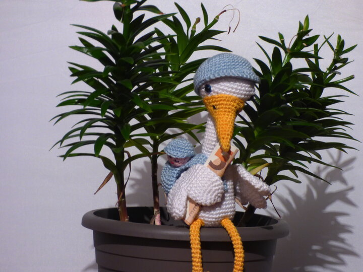 Häkelanleitung Storch Adebar