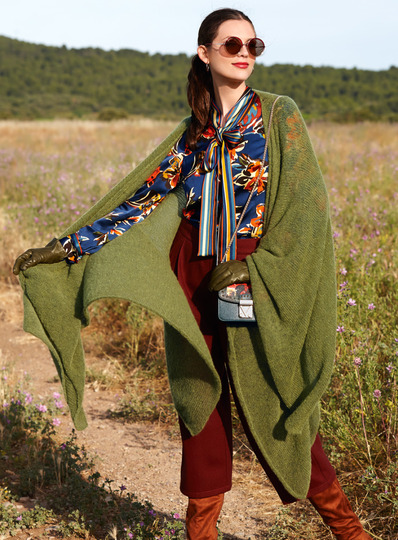 Gestricktes Cape "Jamie"