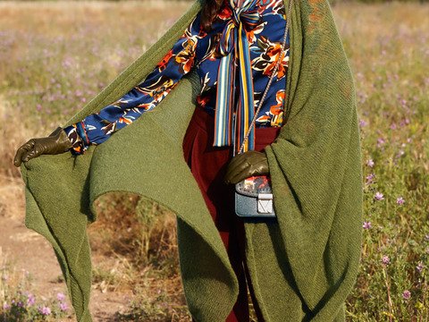 Gestricktes Cape "Jamie"