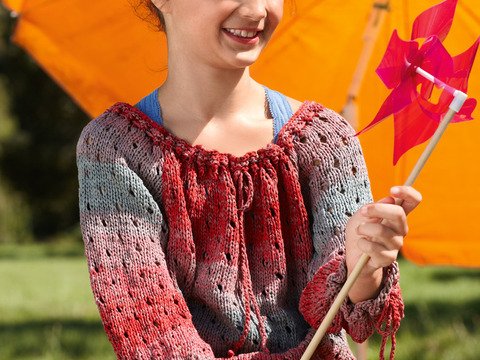 Gestrickter Mädchenpullover "Milla"