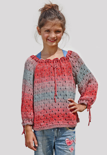 Gestrickter Mädchenpullover "Milla"