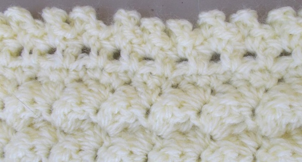 Crochet baby blanket "Yellow Cloud"