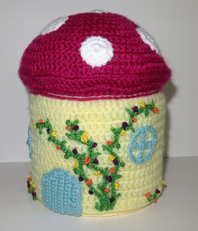 Häkelanleitung - Klorollenpilzhaus - Bild 3