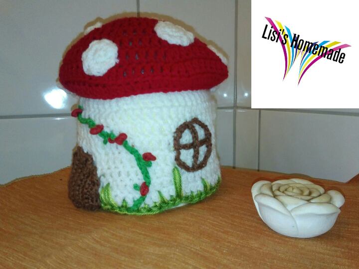 Häkelanleitung - Klorollenpilzhaus