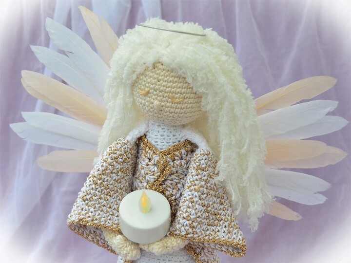 Engel Xxl mit abnehmbaren Flügeln Schutzengel Deko Weihnachten Weihnachtsengel Kantenhocker