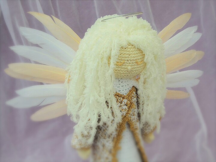 Engel Xxl mit abnehmbaren Flügeln Schutzengel Deko Weihnachten Weihnachtsengel Kantenhocker